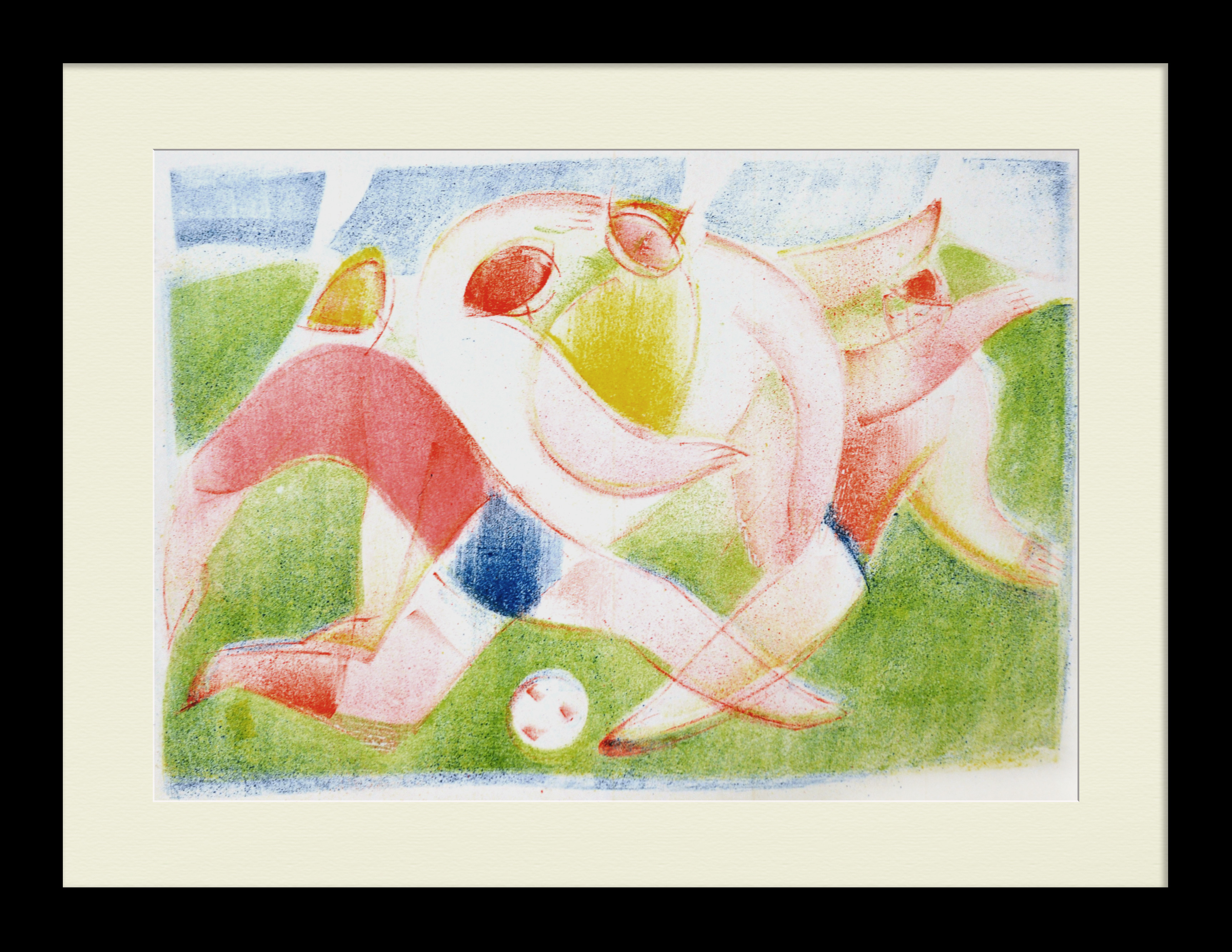 Футбол. Авторская гравюра большого формата Футбол. Авторская гравюра большого формата