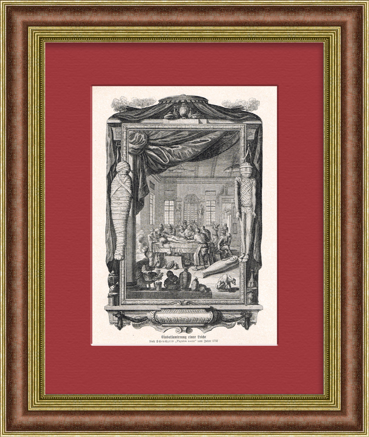 Патологоанатомы и медицина: бальзамирование и мумифицирование. Старинная литография Патологоанатомы и медицина: бальзамирование и мумифицирование. Старинная литография