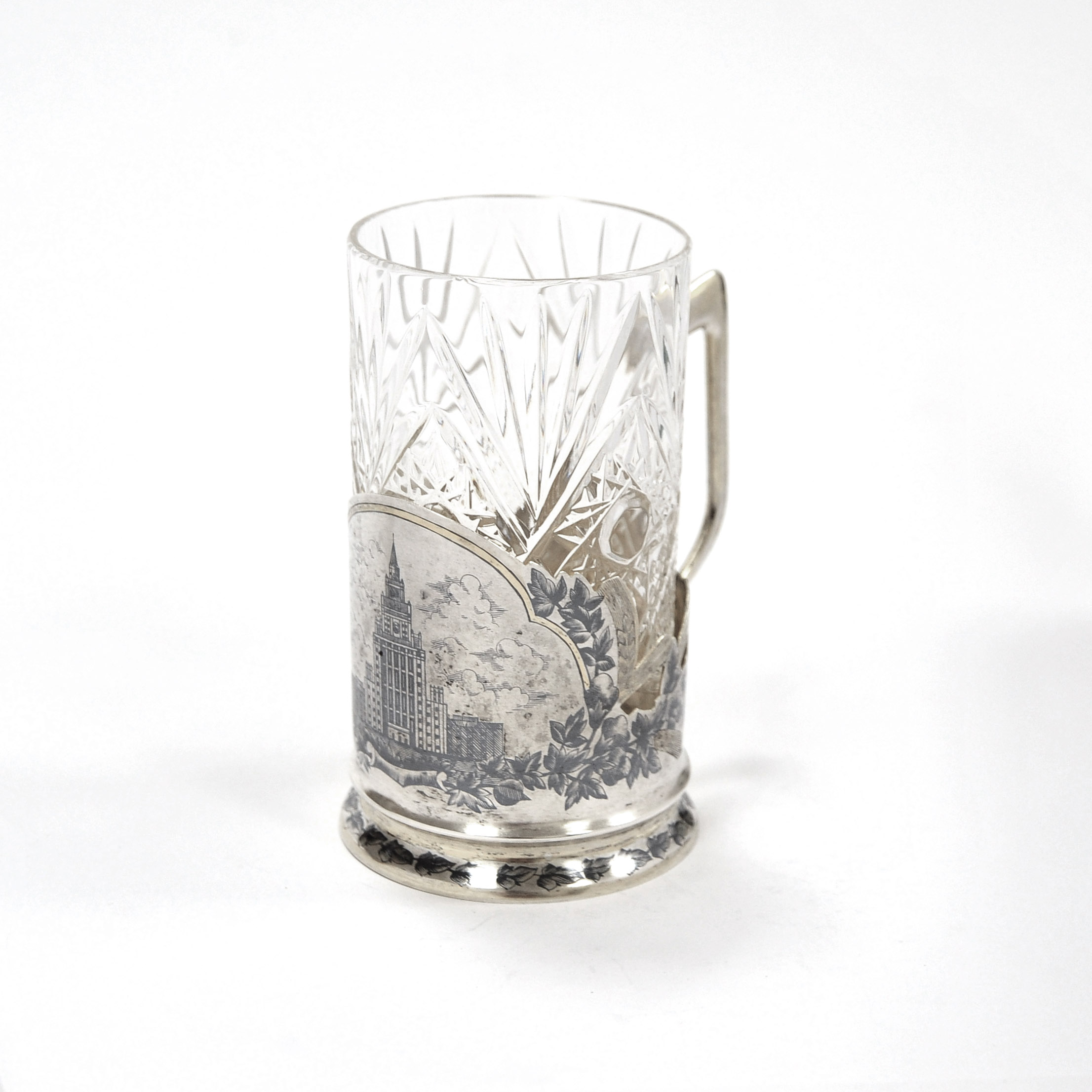 Подстаканник МИД. Серебро 875 пробы