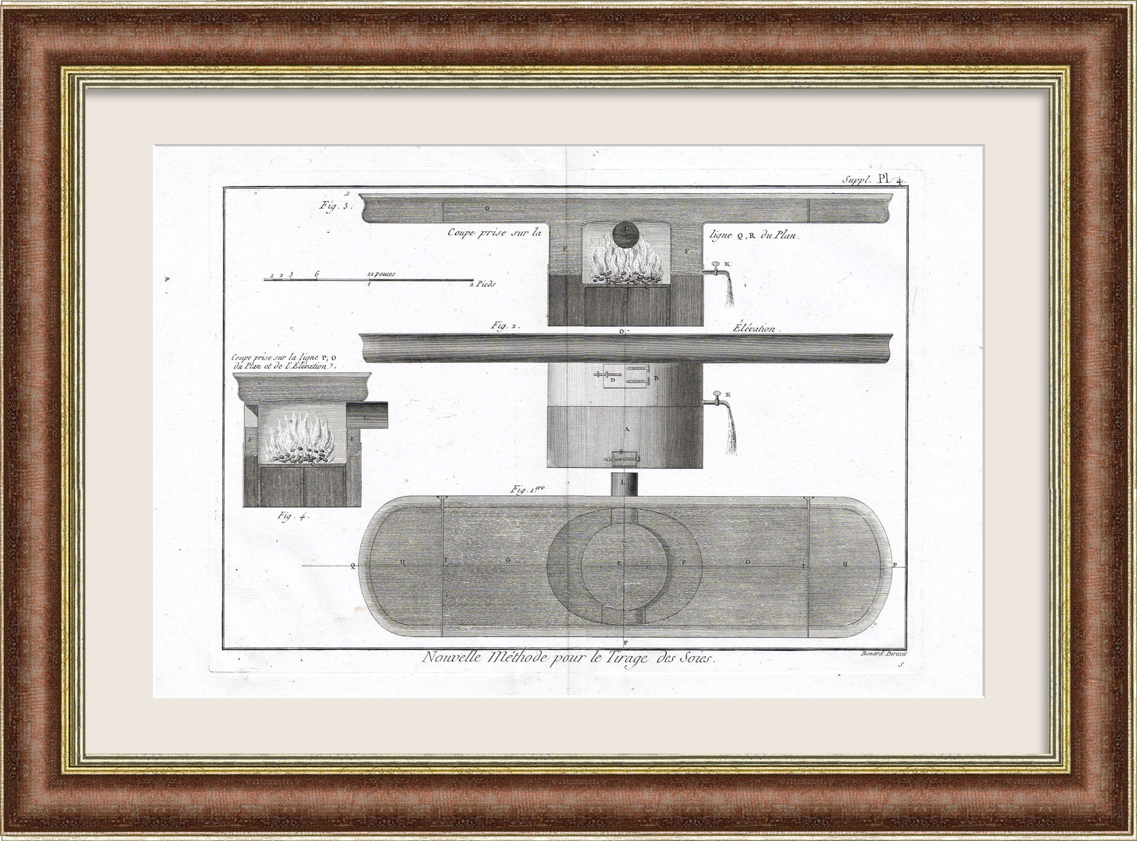 Современные методы очистки шелка, старинная гравюра Современные методы очистки шелка, старинная гравюра
