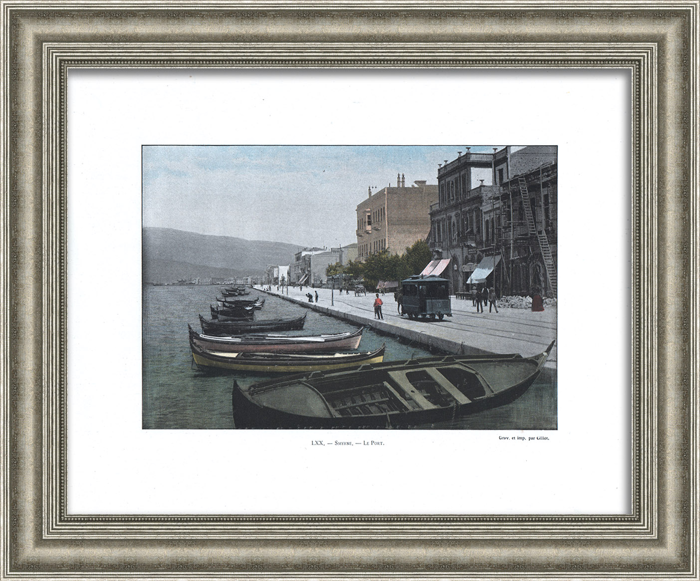 Порт Измир, Турция. Старинная, редкая фототипия Порт Измир, Турция. Старинная, редкая фототипия