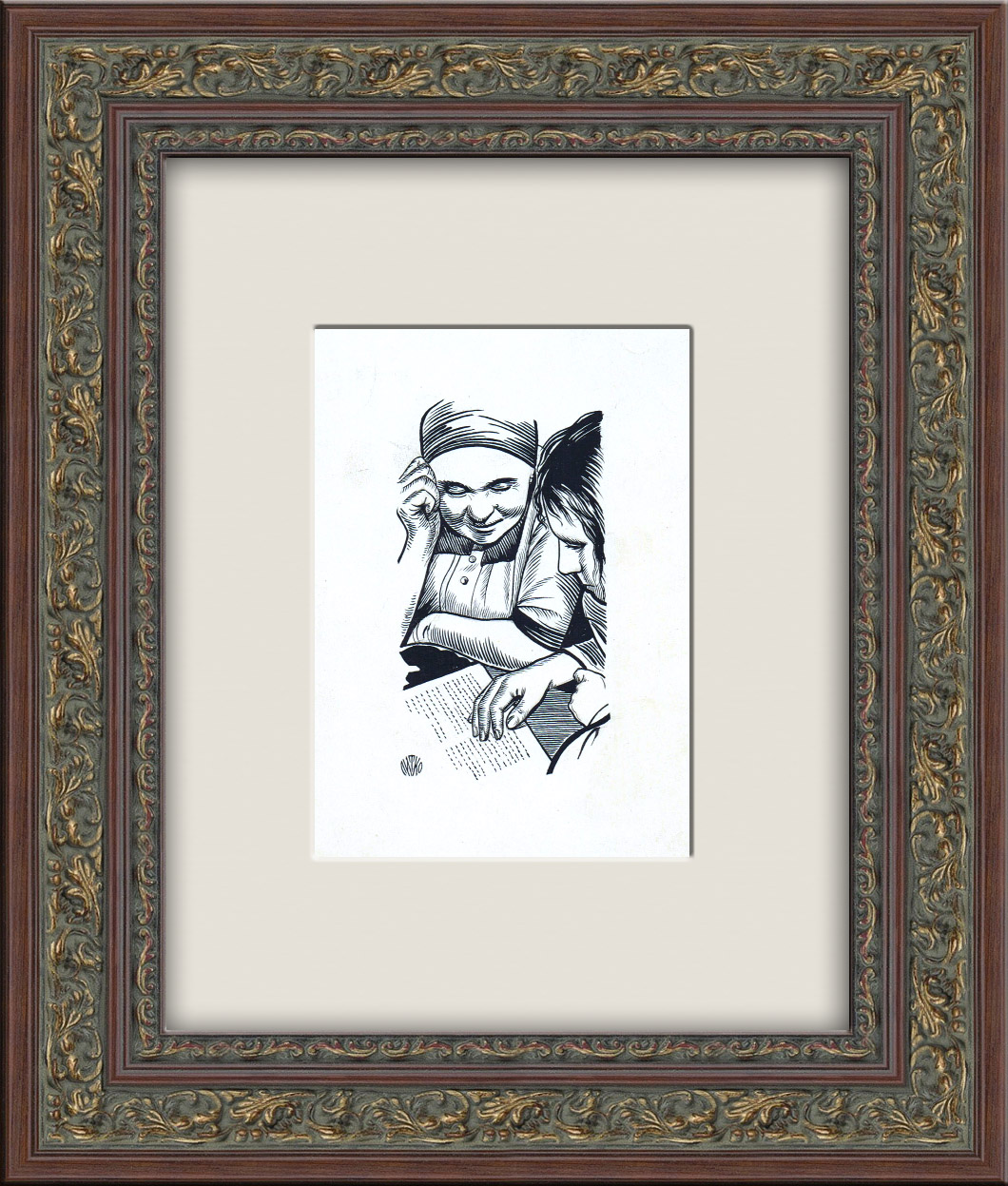 Ликвидация безграмотности, авторская графика 1920 года Ликвидация безграмотности, авторская графика 1920 года