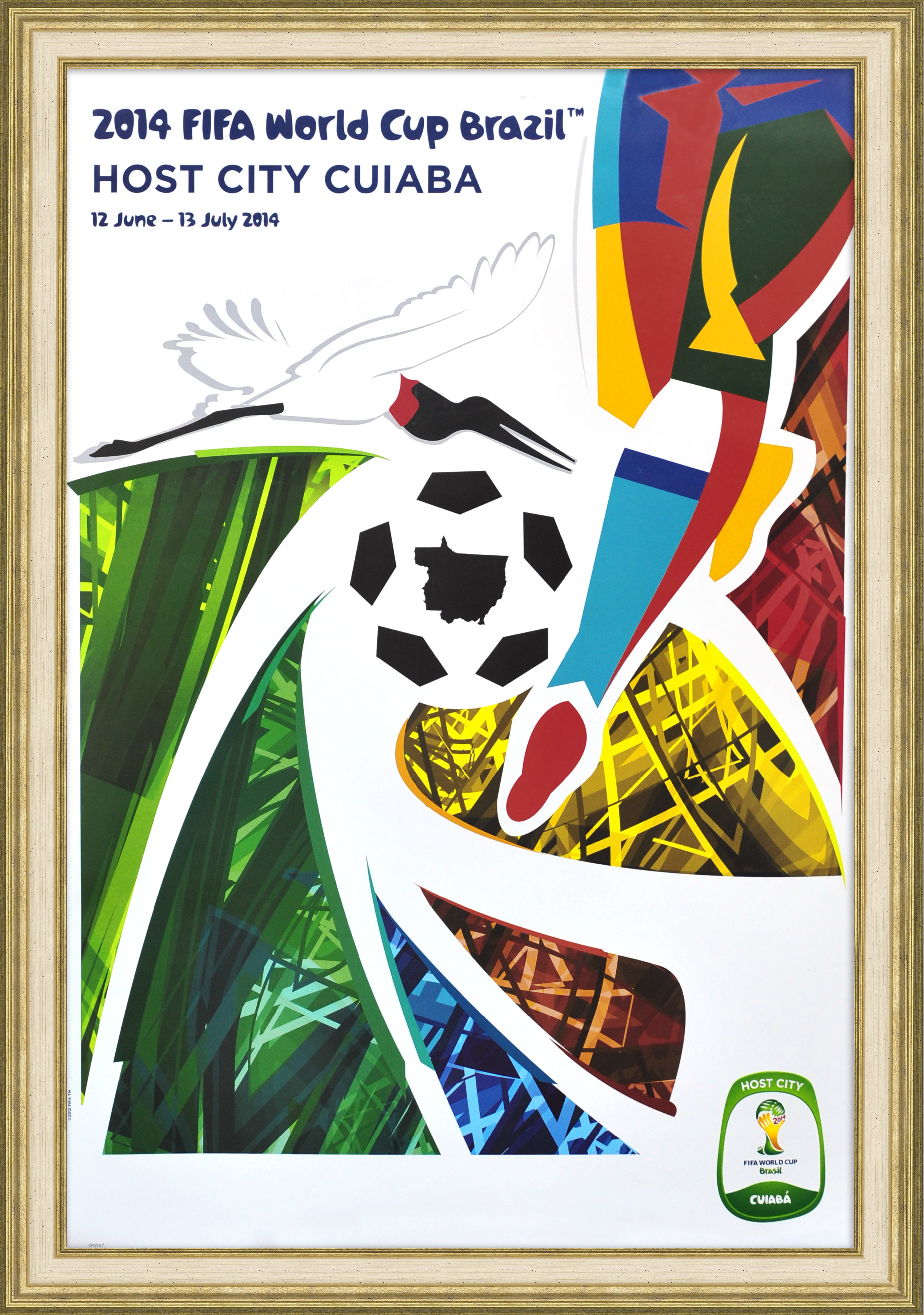 Чемпионат мира по футболу в Бразилии, Куяба. Малотиражный плакат Чемпионат мира по футболу в Бразилии, Куяба. Малотиражный плакат