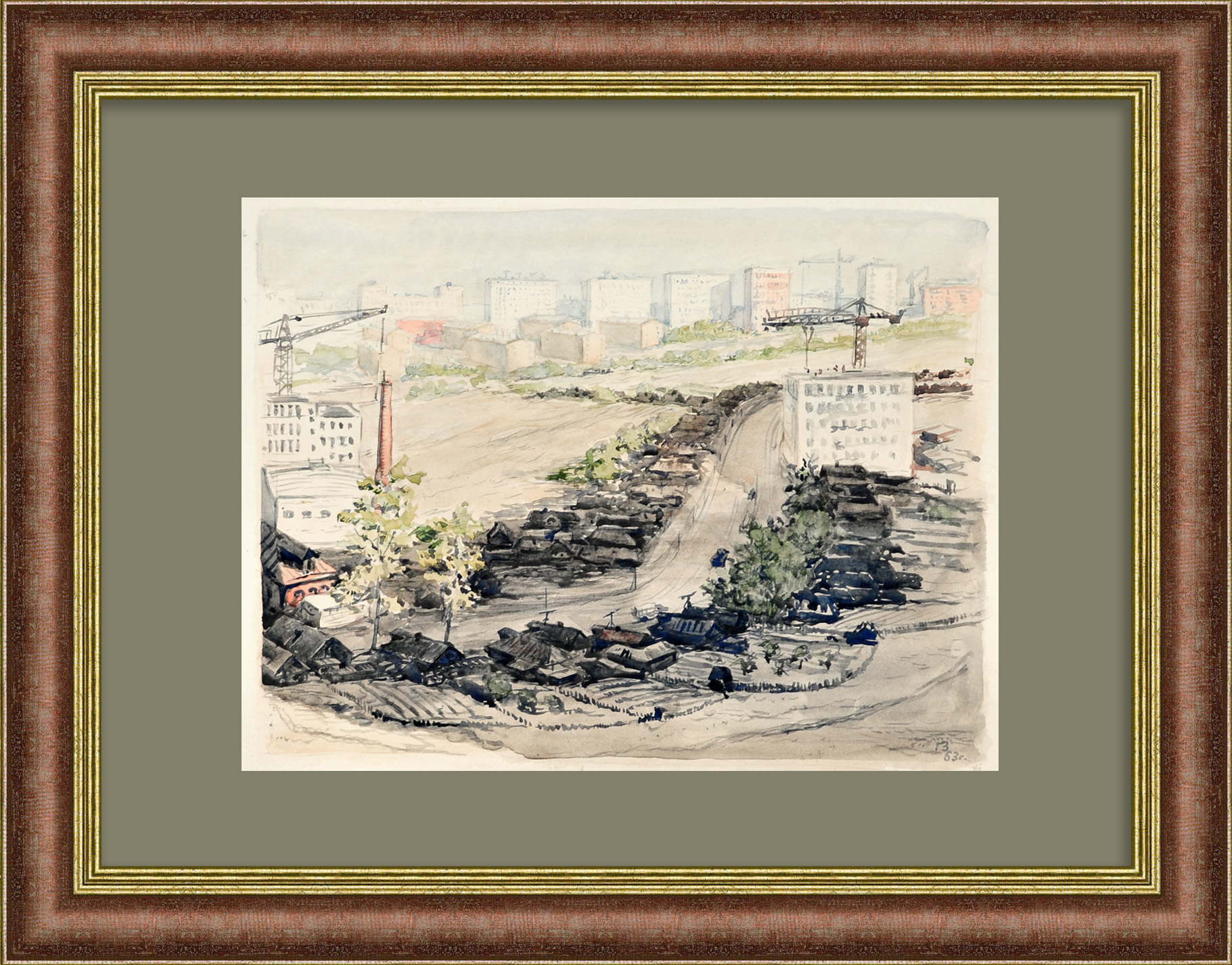 Москва строится. Авторская живопись эпохи "оттепели"