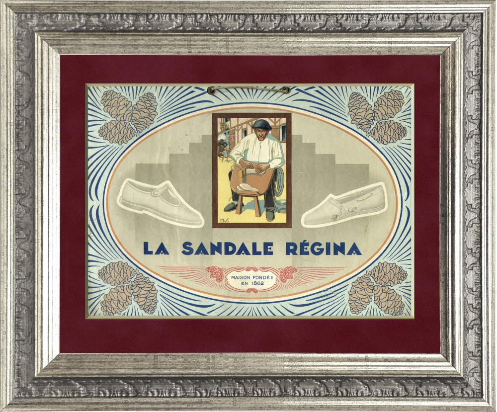 Винтажная реклама обуви "La sandale Regina", 1930 г. Винтажная реклама обуви "La sandale Regina", 1930 г.