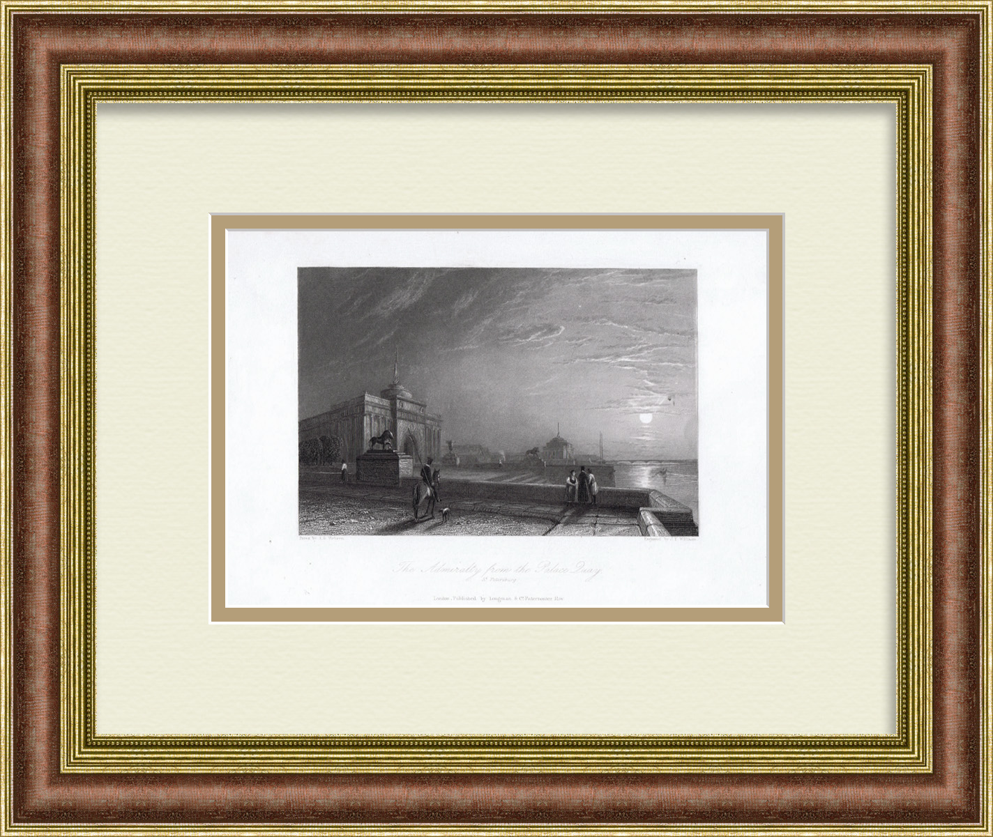 Адмиралтейство с Дворцовой набережной Петербурга Адмиралтейство с Дворцовой набережной Петербурга