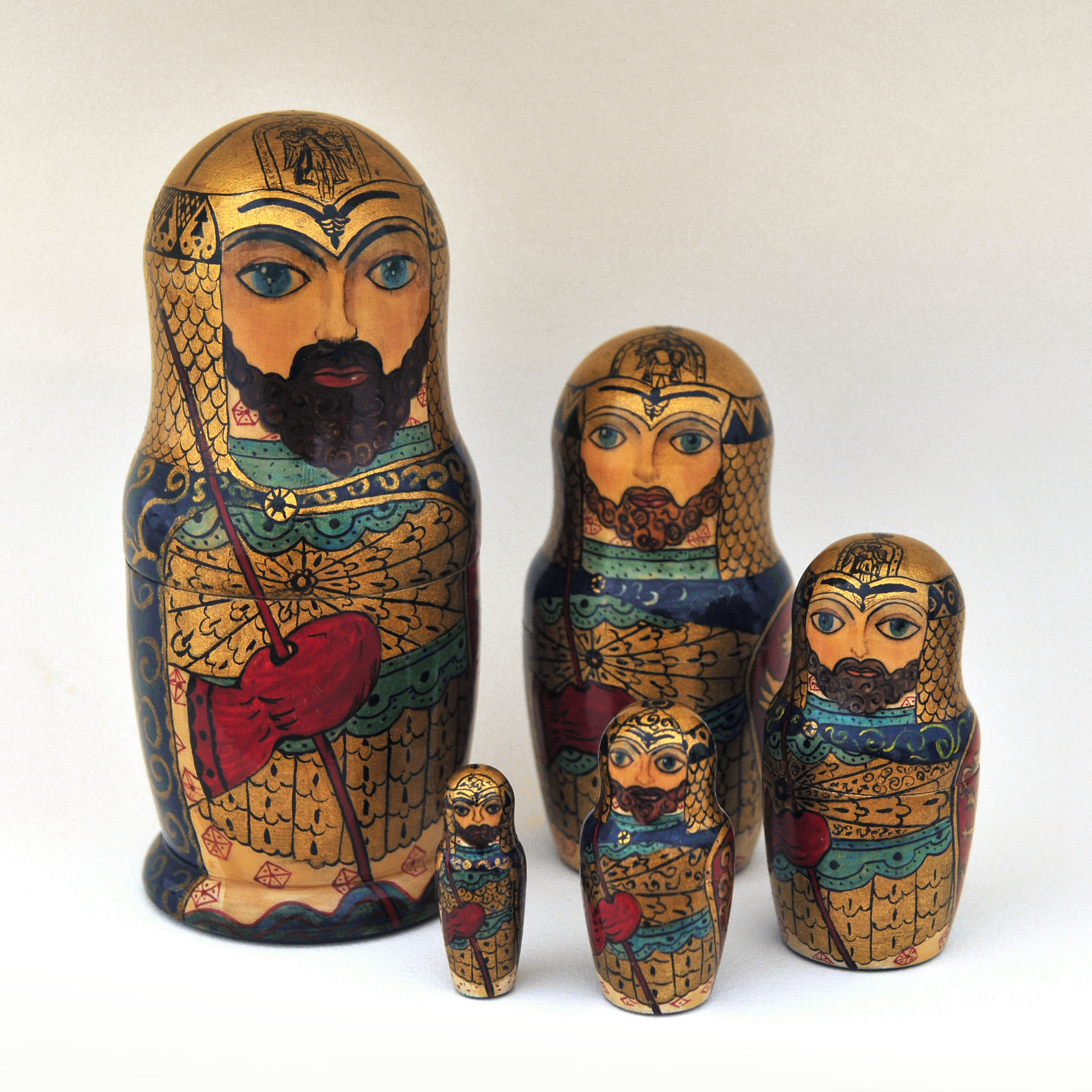 Матрешка "Богатыри". Русское воинство Матрешка "Богатыри". Русское воинство