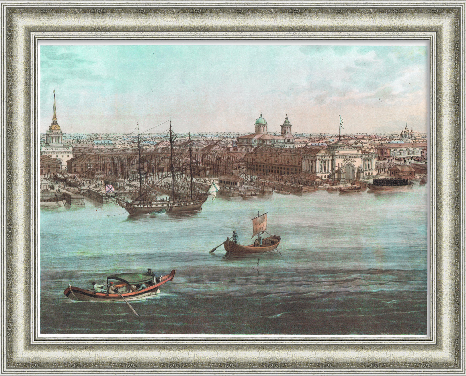 Адмиралтейство в Санкт-Петербурге. Факсимильная репродукция Тозелли, лист 3 Адмиралтейство в Санкт-Петербурге. Факсимильная репродукция Тозелли, лист 3