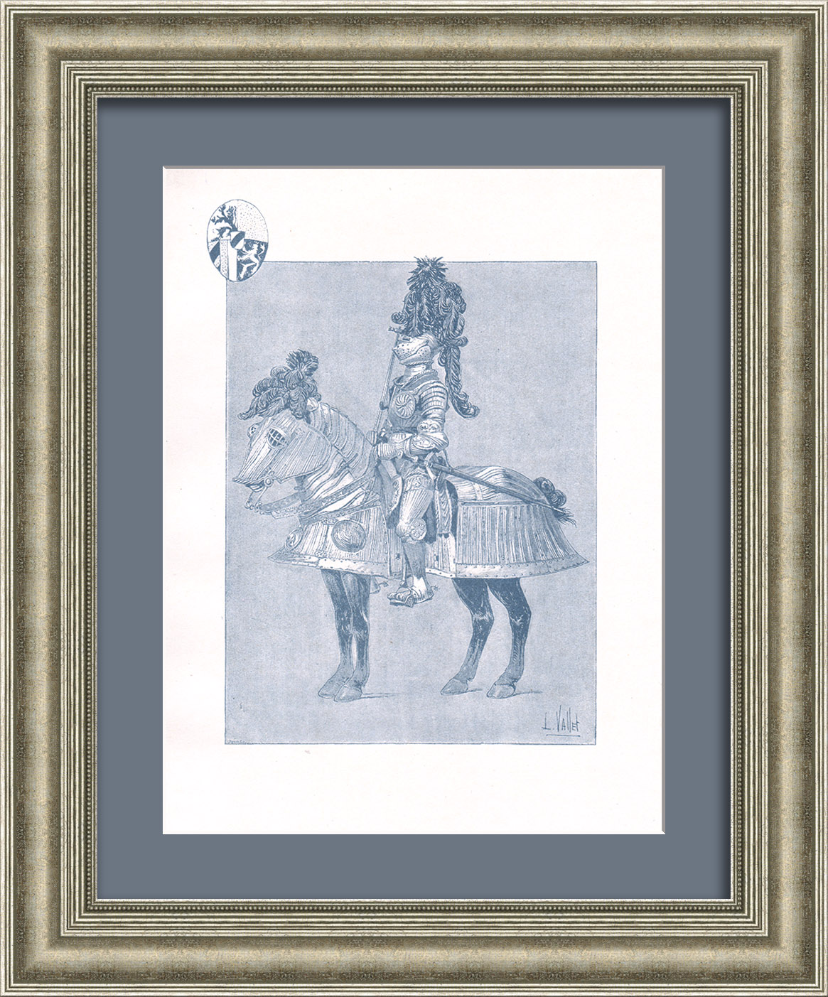 Немецкий лорд XVI века. Старинная литография Немецкий лорд XVI века. Старинная литография