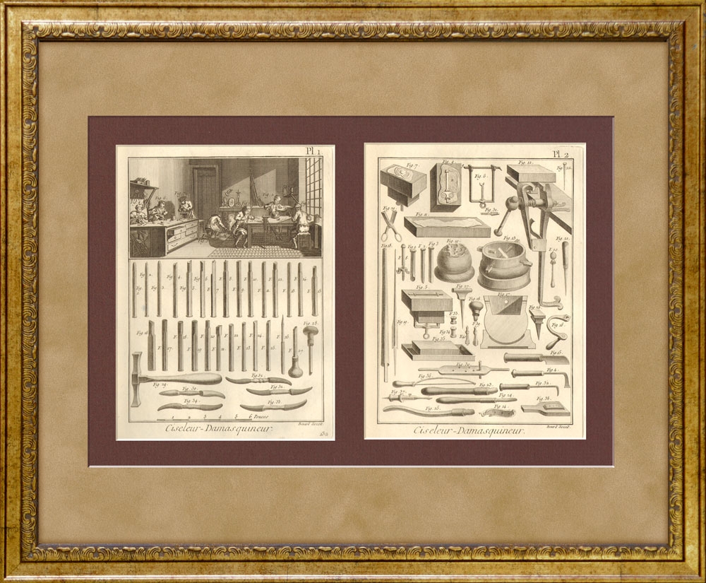 Мастерская гравера. Гравюра на меди, XVIII в. Мастерская гравера. Гравюра на меди, XVIII в.