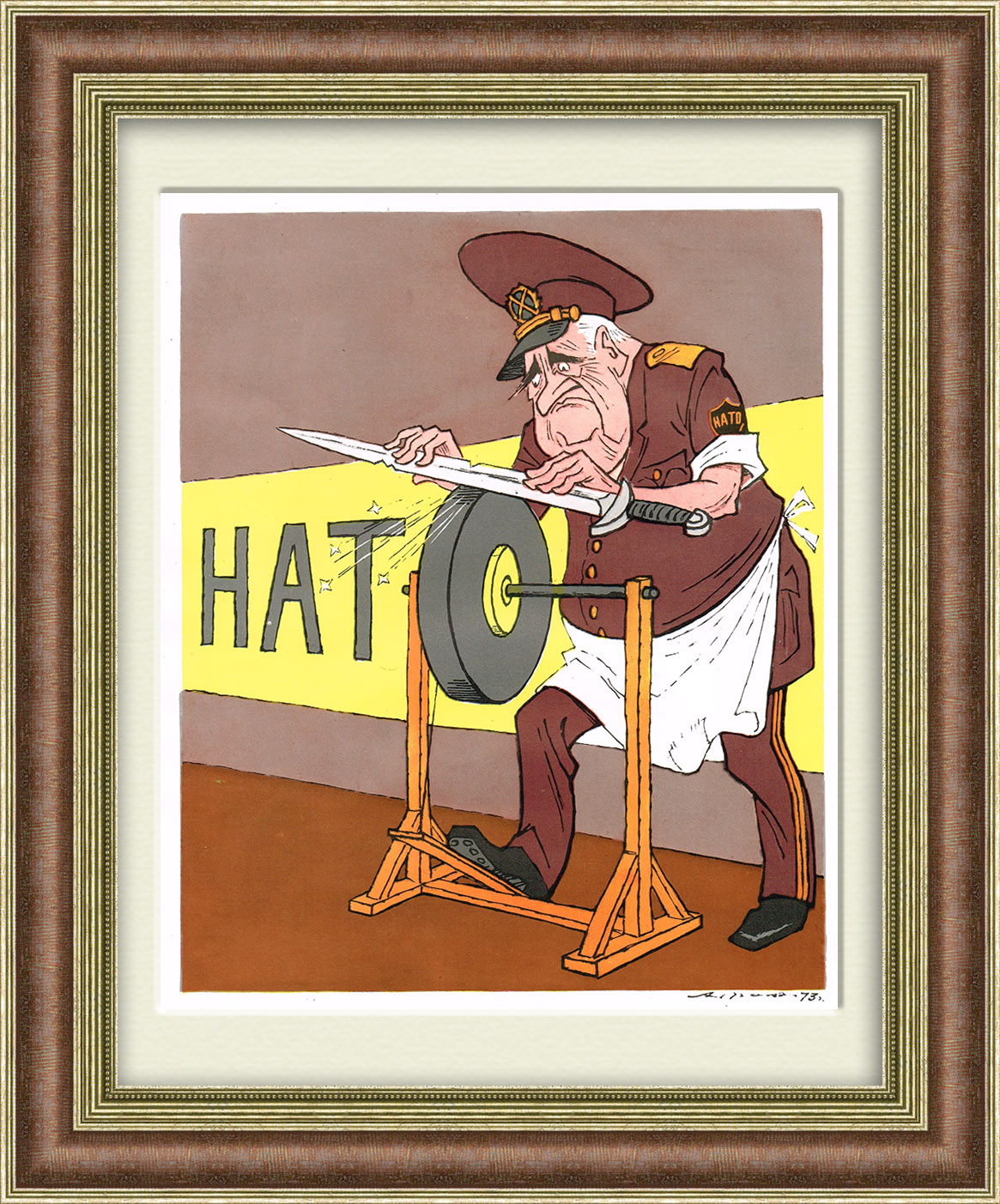 Круг деятельности некоторых кругов НАТО. Плакат СССР Круг деятельности некоторых кругов НАТО. Плакат СССР