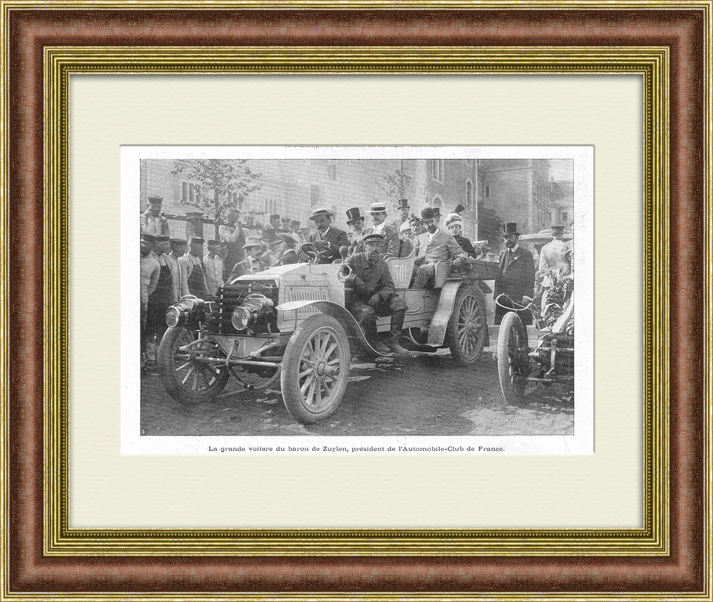 Автомобильный клуб Франции, иллюстрация 1901 года Автомобильный клуб Франции, иллюстрация 1901 года