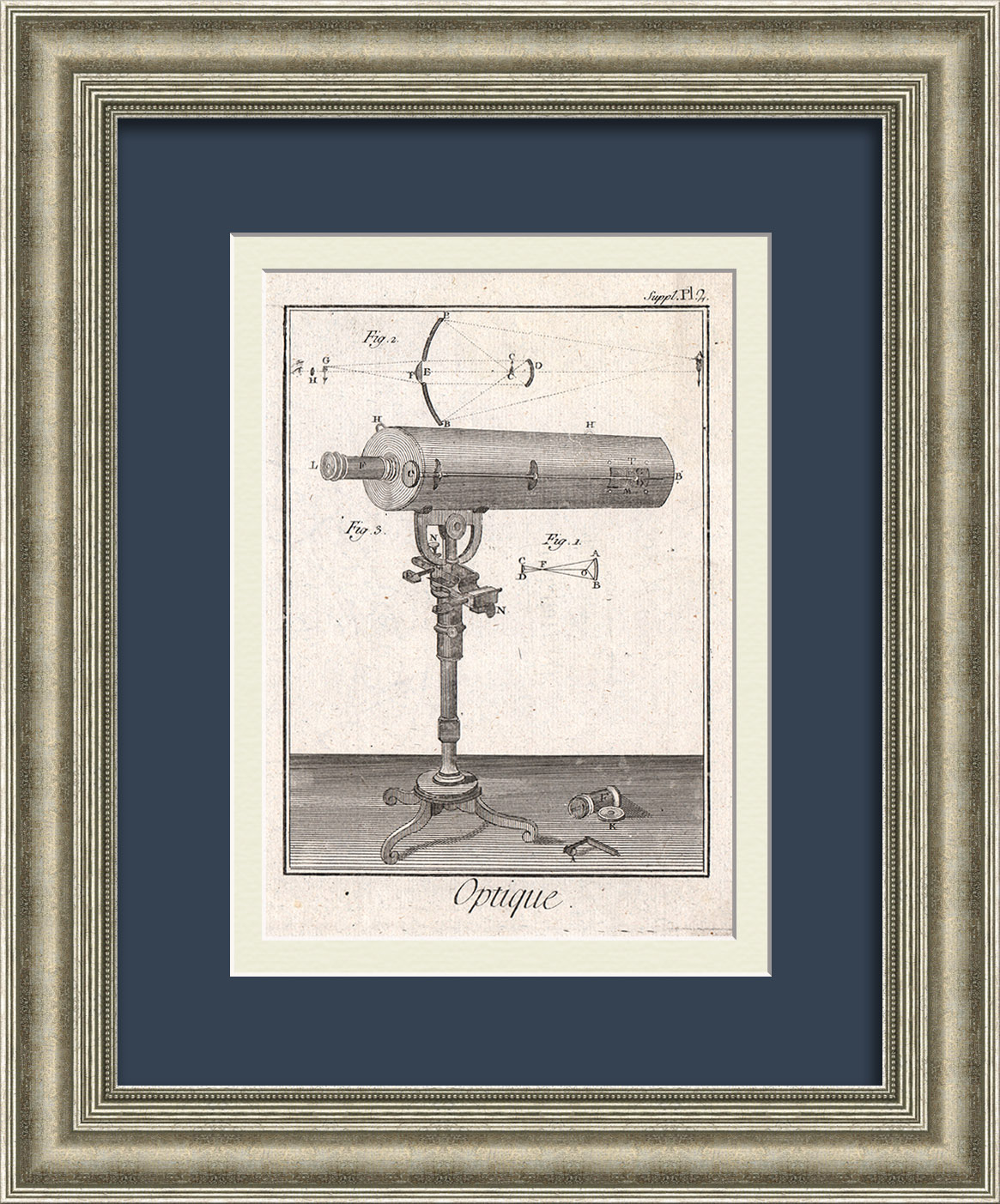 Астрономия: телескоп Грегори. Уникальная, старинная гравюра 18 века Астрономия: телескоп Грегори. Уникальная, старинная гравюра 18 века