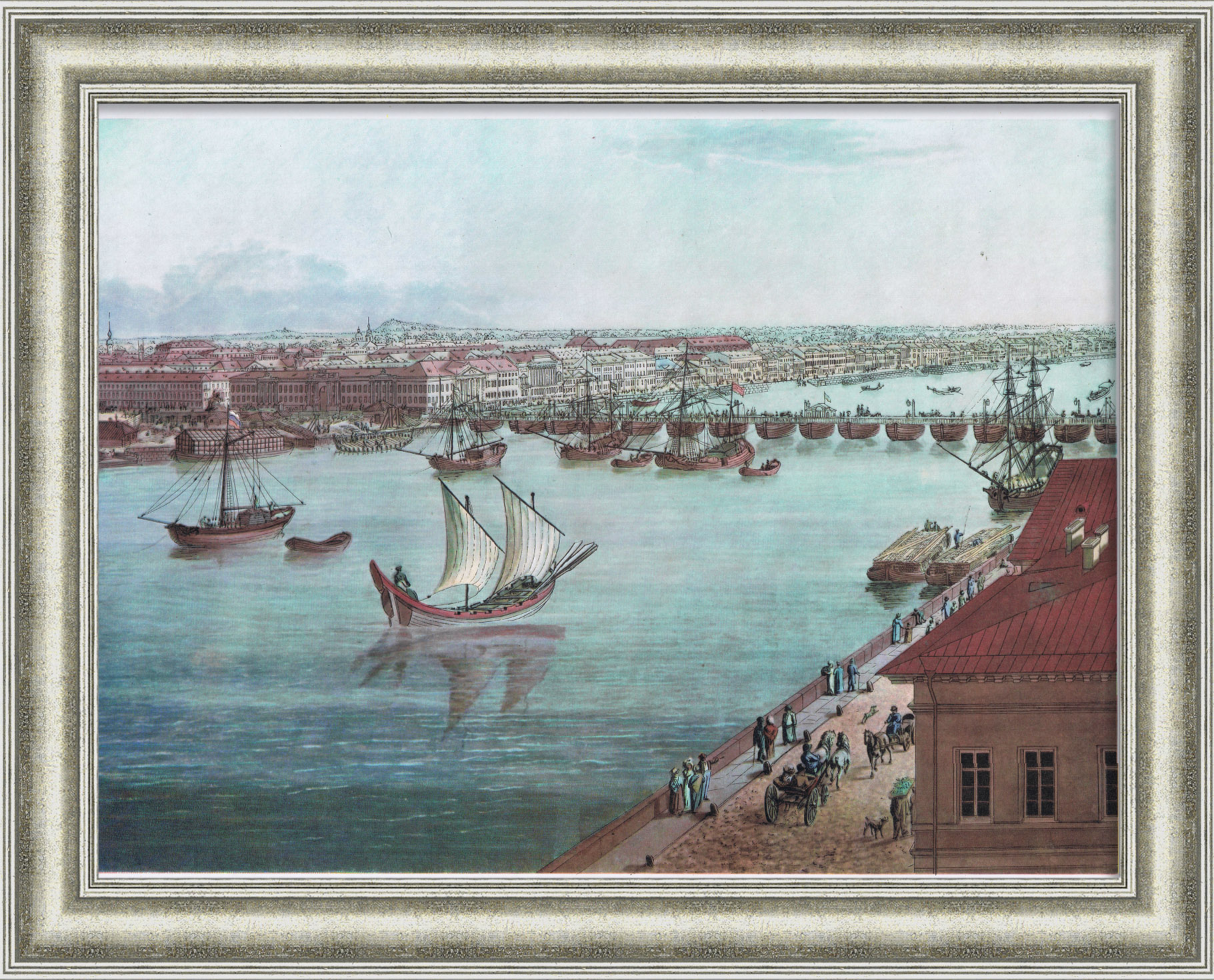 Панорама юго-западной части Северной столицы. Факсимильная репродукция Тозелли, лист 4 Панорама юго-западной части Северной столицы. Факсимильная репродукция Тозелли, лист 4