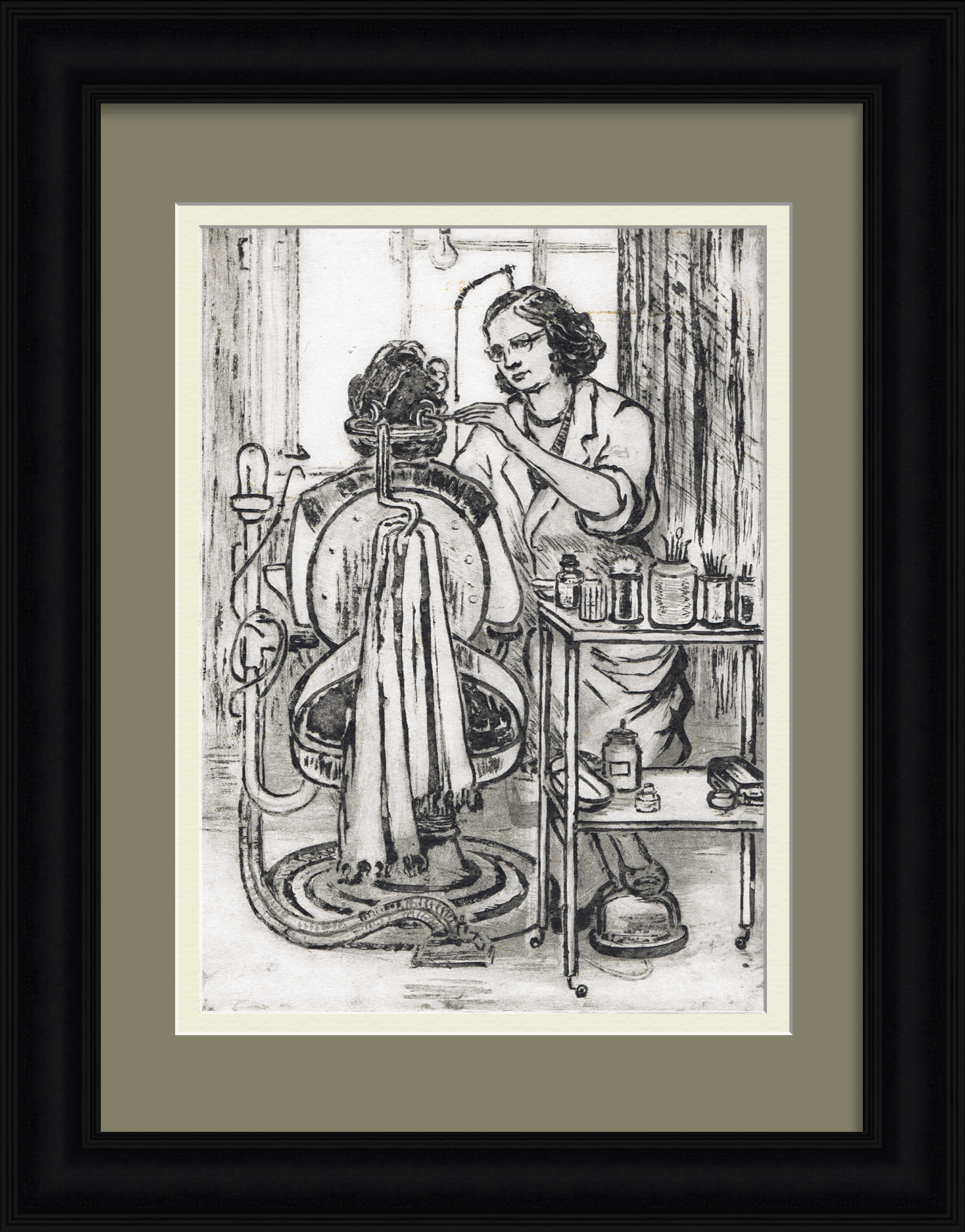 Стоматология в СССР. Редкая гравюра Стоматология в СССР. Редкая гравюра