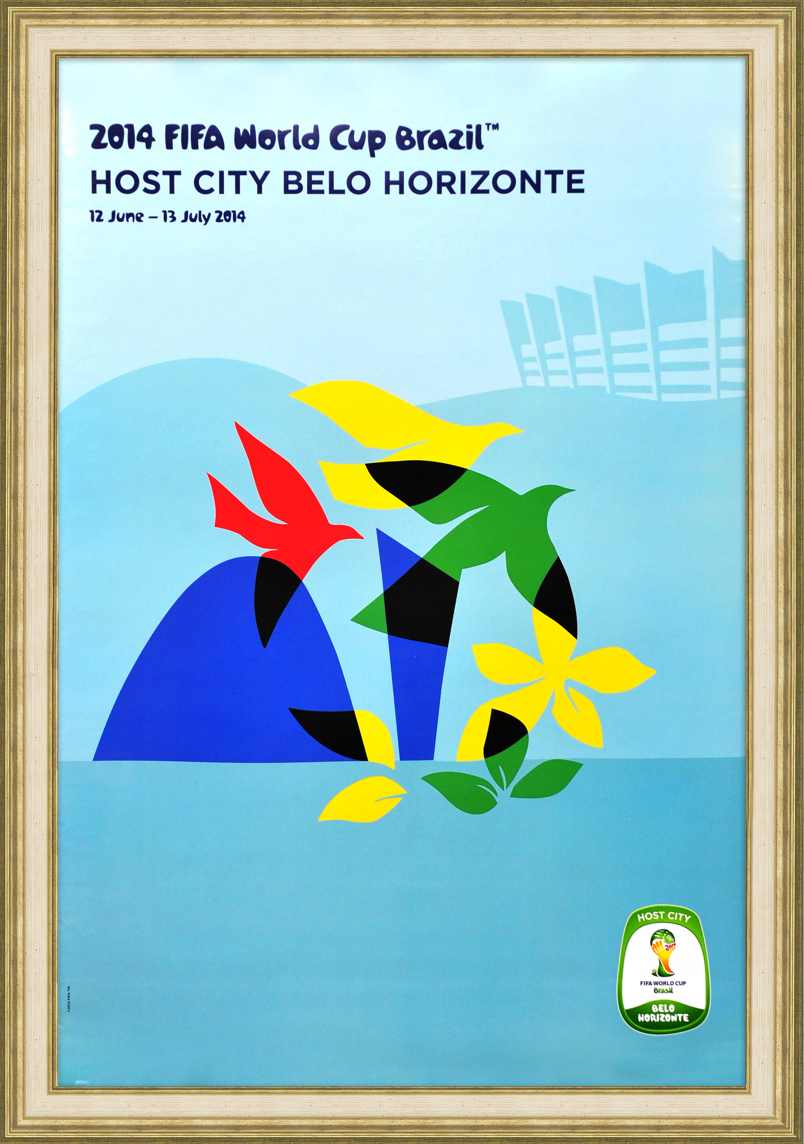 Чемпионат мира по футболу в Бразилии, Белу-Оризонти. Малотиражный плакат. Чемпионат мира по футболу в Бразилии, Белу-Оризонти. Малотиражный плакат.