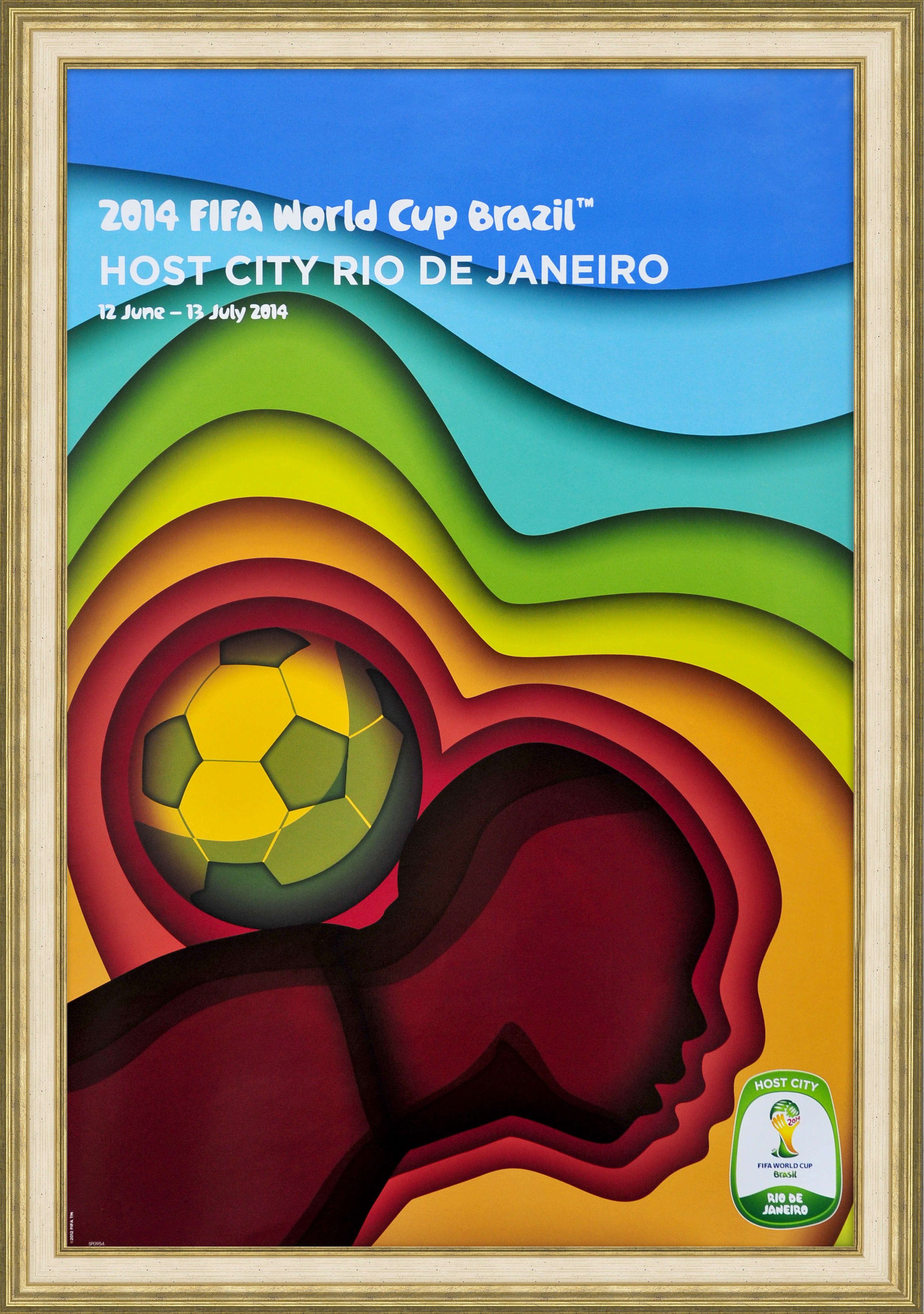 Чемпионат мира по футболу в Бразилии, Рио-де-Жанейро. Малотиражный плакат Чемпионат мира по футболу в Бразилии, Рио-де-Жанейро. Малотиражный плакат