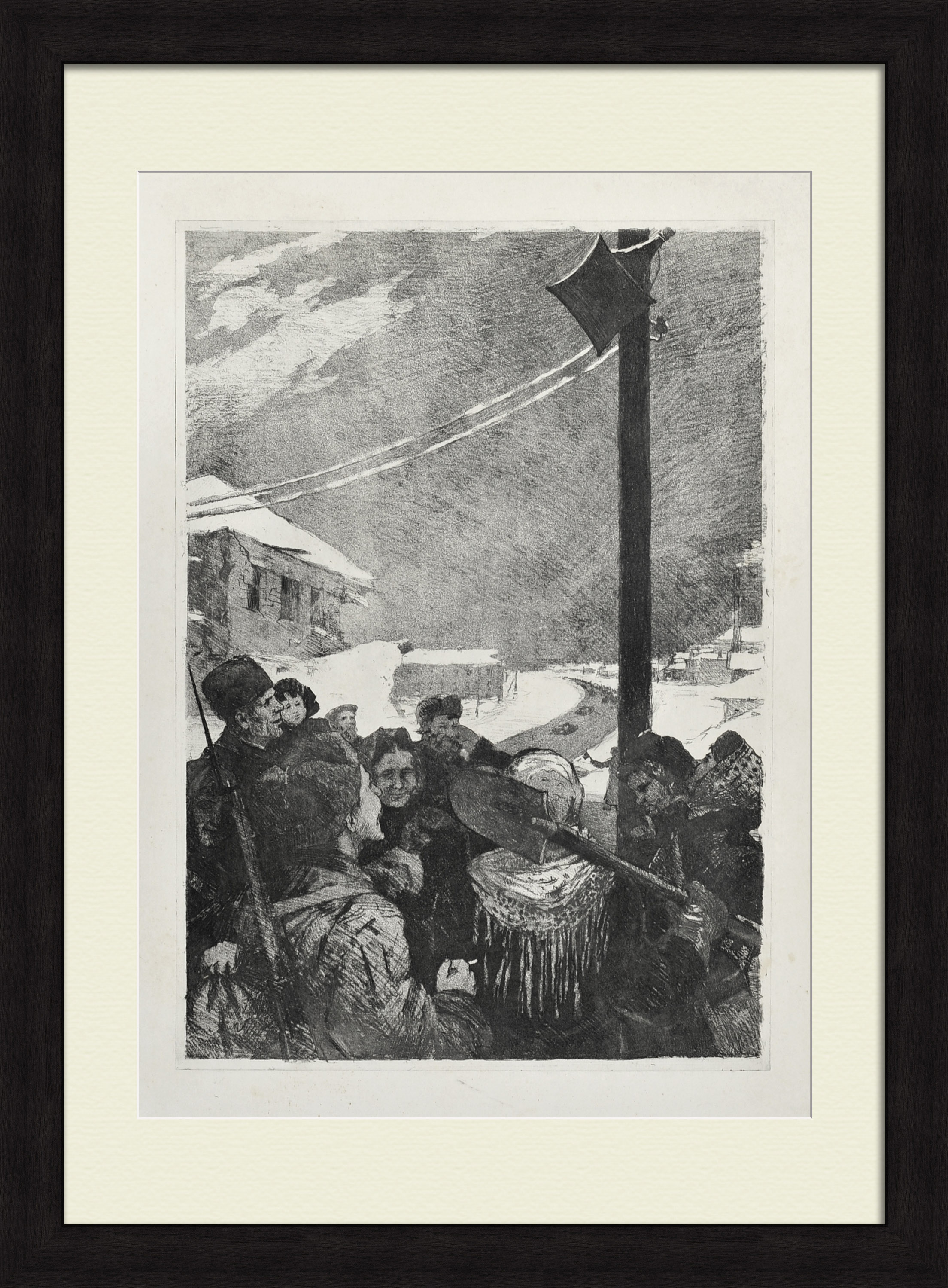 Радиовещание. Старинная, редкая гравюра Радиовещание. Старинная, редкая гравюра