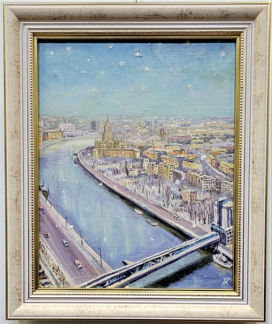 Вид из башни Москва-сити в канун Нового года, живопись Вид из башни Москва-сити в канун Нового года, живопись