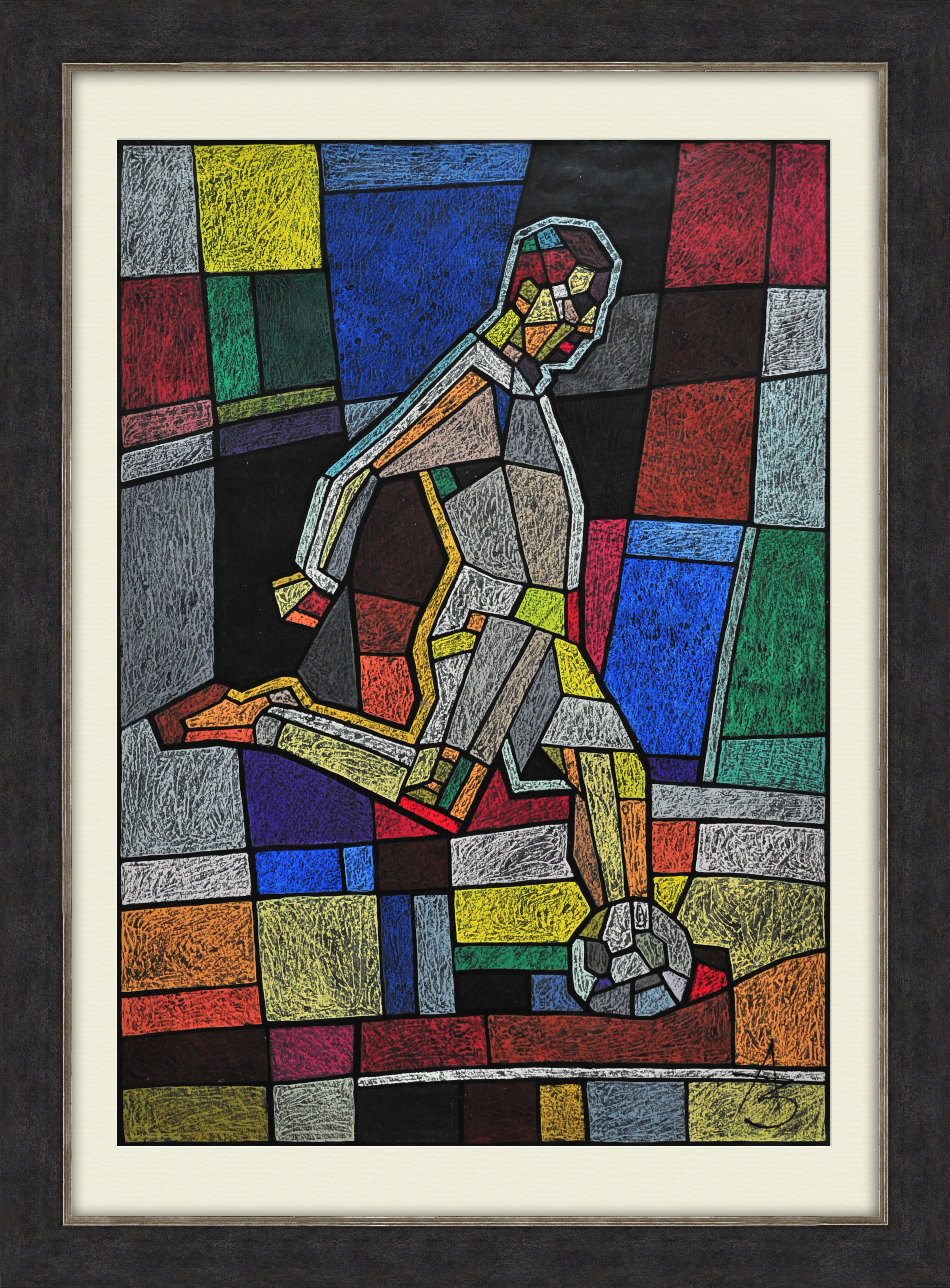 Футбольный форвард. Авторская картина Футбольный форвард. Авторская картина