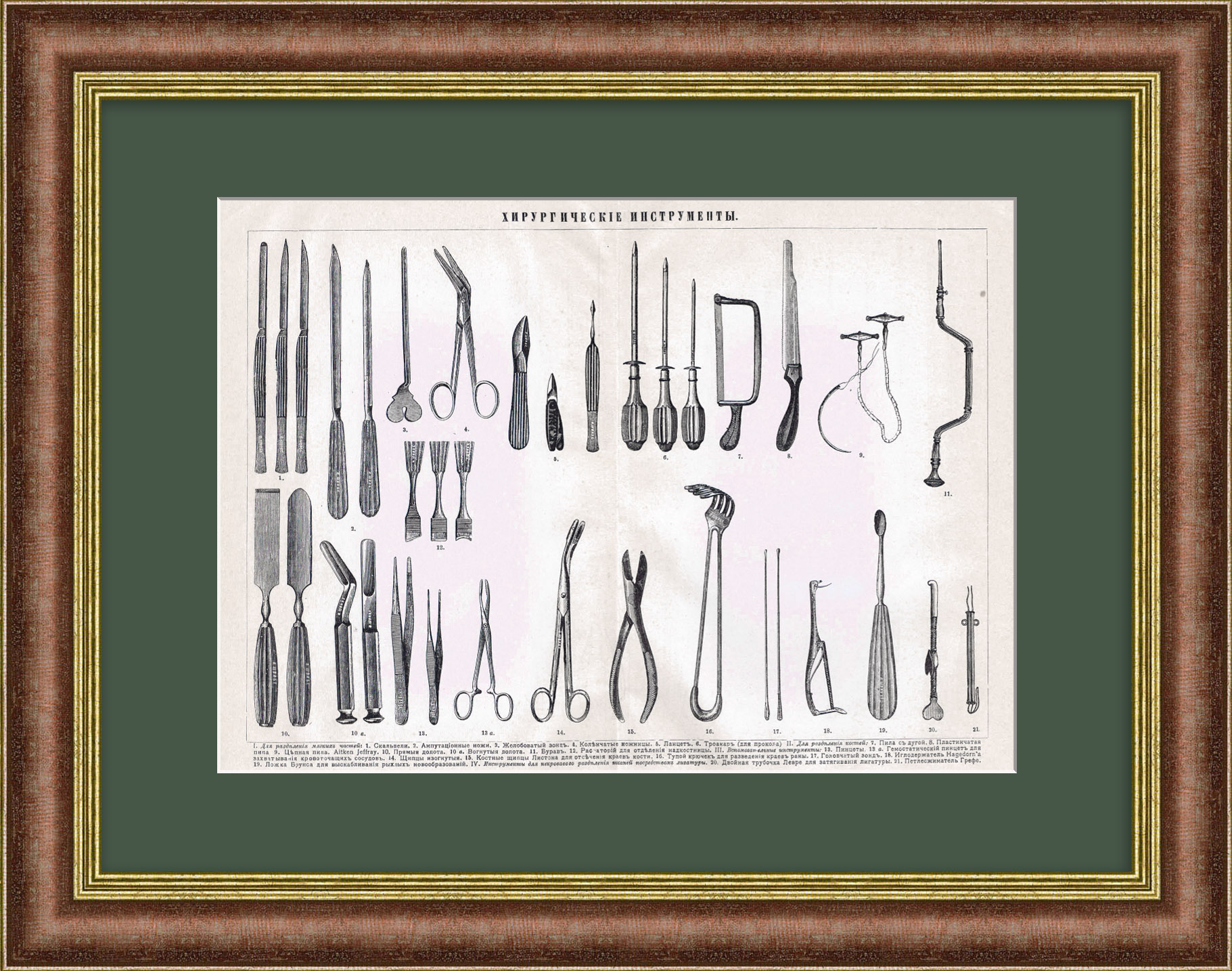 Хирургические инструменты. Старинная графика Хирургические инструменты. Старинная графика