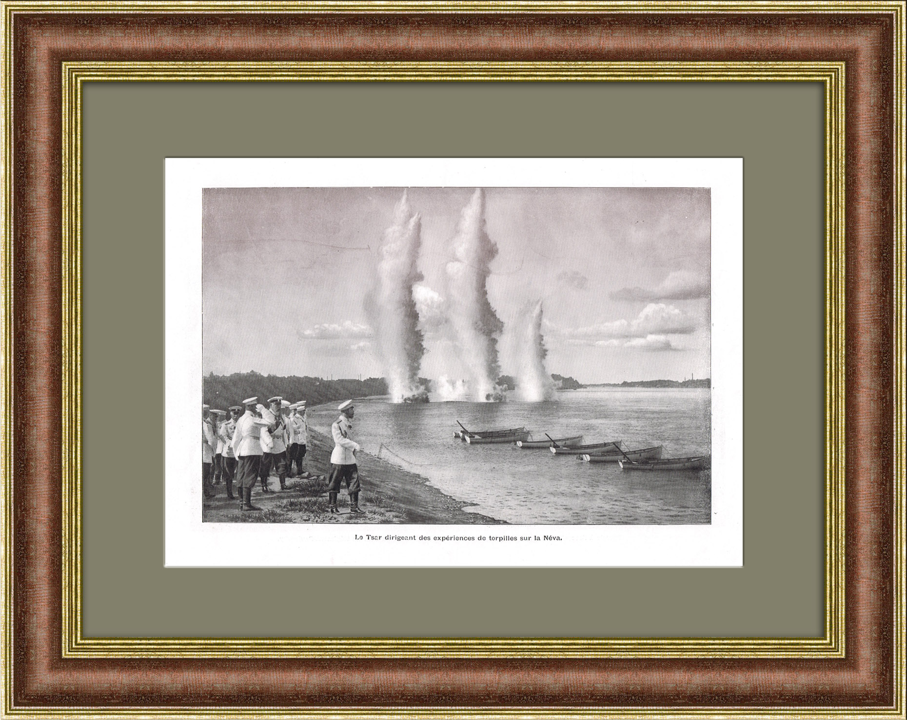 Испытания торпеды на Неве, Николай II Испытания торпеды на Неве, Николай II